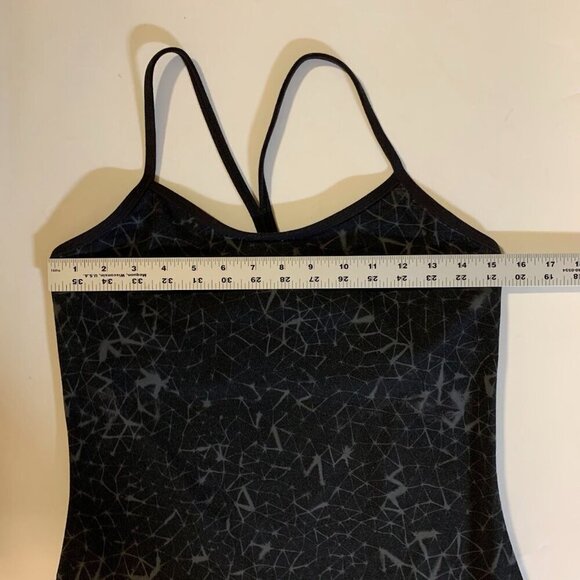 Lululemon Women's‎ Power Y Tank Luon Star Crushed Coal Black Size 8 - Picture 9 of 11